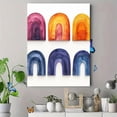 thumbnail image 4 of Qisvanset Framed Canvas Wall Art, 12x16 Inch Boho Rainbow Girl Kids Nursery Watercolor Art, 4 of 5