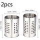 thumbnail image 2 of 2 soportes para utensilios de cocina de acero inoxidable, de acero inoxidable, a prueba de óxido, organizador grande de utensilios de cocina, organizador de cubiertos para organizar cajones, 2 of 5