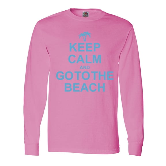 Inktastic Keep Calm Go To The Beach Long Sleeve T-Shirt