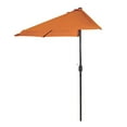 thumbnail image 3 of Pure Garden 50-LG1054 Parasol de Patio Demi-Rond avec Manivelle Facile, 9 Pi, Terre Cuite, 3 of 5