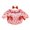 Pink, variant on BemeyourBBs Baby Girl Valentine's Day Outfit Daddy's Girl Bubble Romper Heart Long Sleeve Bodysuit Bow Headband Newborn Spring Clothes