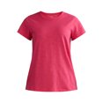 thumbnail image 5 of Time and Tru Women’s Slub Jersey Crewneck Tee with Short Sleeves, 2-Pack, Sizes XS-3XL, 5 of 5