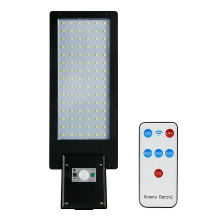 

LED Solar Street Lights Outdoor Solar Lamp with Remote Control Waterproof Motion Sensor Security Lighting for Patio-A