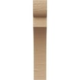 thumbnail image 2 of 4"W x 8"D x 24"H Thin Yorktown Rough Cedar Woodgrain TimberThane Corbel, Primed Tan, 2 of 6