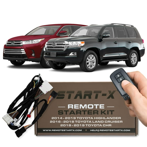 Start-X Plug N Play Remote Starter Kit for Toyota Highlander 2014-2019, C-HR 2018-2019, Land Cruiser 2016-2018 / Push to Start