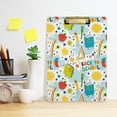 thumbnail image 5 of FMSHPON Cartoon Ruler Pencil Flower Clipboard Hardboard Wood Nursing Clip Board and Pull for Standard A4 Letter 13x9 inches, 5 of 7