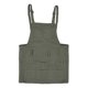 thumbnail image 1 of Paint ceramic apron, adult canvas drawing apron, artist work accessory with pocket., 1 of 5