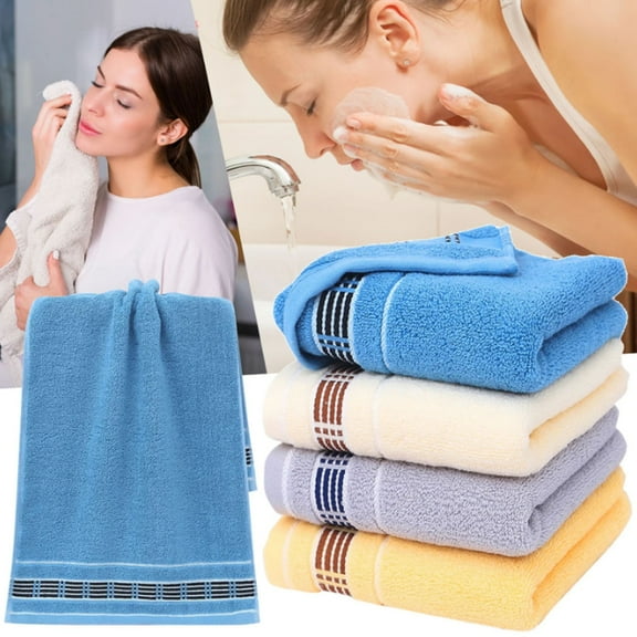 Large 4-Piece Coral Honeycomb Bath Towel Set, Soft Absorbent Beach Towels Spa Towels Dorm Towels, Elegant Fresh Color Bathroom Towels for Daily Use