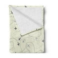 thumbnail image 2 of Grey Soft Flannel Fleece Throw Blanket, Airline Route Map Flight Jet Destination Control Theme Textured Travel Journey Trip, Cozy Plush for Indoor and Outdoor Use, 50" x 70", Beige, by Ambesonne, 2 of 5
