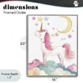 thumbnail image 4 of Stupell Industries Eclectic Unicorn Standing On Clouds Gray Framed Giclee Art, 16 x 20, by Creative Studio, 4 of 8