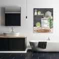 thumbnail image 2 of Stupell Industries Relaxed Green Bath Vanity Canvas Wall Art design by Kim Allen, 48 x 36, 2 of 7