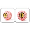 thumbnail image 4 of Adornos de Halloween, regalos de Halloween, colgante decorativo de esqueleto de bola de ojo de Halloween: accesorio único y pequeño de globo ocular inyectado en sangre para habitación, cuervo realista, 4 of 9