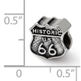 thumbnail image 2 of Beautiful Sterling Silver Reflections Route 66 Bead, 2 of 2