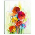 thumbnail image 2 of Fleurs de Gerbera Jaunes et Rouges - Grande Œuvre d'Art sur Toile Florale, 2 of 4