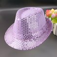 thumbnail image 2 of ManxiVoo Western Style Shining Sequin Dance Hat For Women Men Unisex Party Cowboy Costume Accessory, 2 of 5