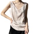 thumbnail image 1 of Qarigey Top Womens Tank Tops Collection - Camiseta cómoda y elegante Top Tops Mujer Camisola Verano Sexy Ligero A36 Blanco XXXL Prendas para la parte del cuerpo A38 champán SG, 1 of 6