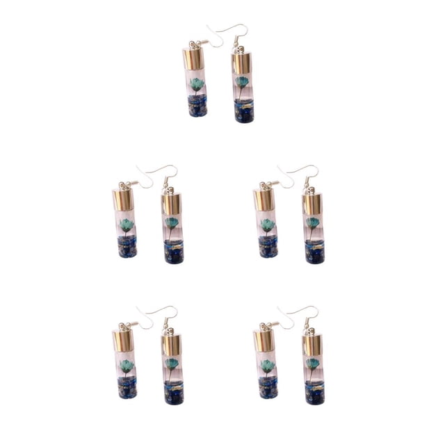 Pendientes de gota Minnieouse para mujer colgante de botellas de cristal Azul Type2 NO2