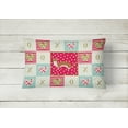 thumbnail image 2 of Carolines Treasures CK5297PW1216 Weasel Love Canvas Fabric Decorative Pillow, Red, 12H x16W, multicolor, 2 of 3