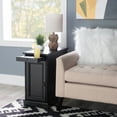 thumbnail image 3 of Linon Bartow Multi Function Storage Accent Table Charging Station in Black Wood, 3 of 22