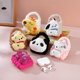 thumbnail image 2 of Bolsa de auriculares de peluche terminada, estuche para auriculares Bluetooth divertido con dibujos animados de panda gigante KT, se puede determinar el color del botón, 2 of 8