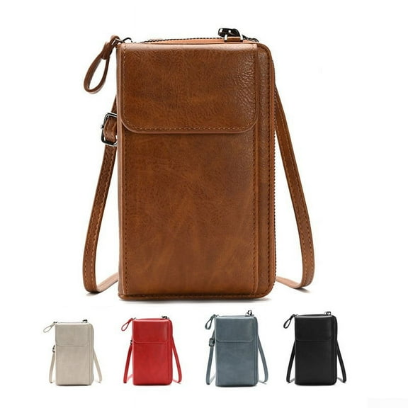 UHUSE Small Crossbody Cell Phone Bag Purse for Women,PU Leather Phone Handbag with Card Slots