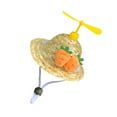 thumbnail image 3 of Bamboo Dragonfly Cat Straw Hat with Rotating Propeller, Comfortable and Adjustable for Small Dogs and Cats, Perfect for Parties and Everyday Use, 3 of 8