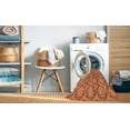 thumbnail image 2 of Ahgly Company Machine Washable Indoor Round Transitional Orange Area Rugs, 4' Round, 2 of 7