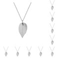 thumbnail image 2 of Qarigey Joyería de mujer, accesorio de joyería de estilo Simple, adorno de ropa, colgante en forma de hoja, collares para niñas, decoración de ropa, Plata 10piezas Qarigey CBP201533, 2 of 5