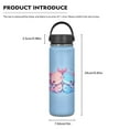thumbnail image 6 of SEANATIVE Cartoon Axolotl Insulated Water Bottle 20oz Stainless Steel Double-Walled Thermos for Cold Drinks For Hot Beverages Vacuum Insulated Reusable Bottle, 6 of 7