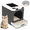 White&Grey, variant on PHANCIR Enclosed Cat Litter Box with Lid, Easy to Clean with Includes Scoop & 4 Charcoal Deodorizer Bags