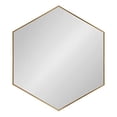 thumbnail image 3 of Kate and Laurel Rhodes 6-Sided Hexagon Wall Mirror, 30.75x34.75 Gold, 3 of 4
