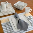 thumbnail image 2 of 10 Strawberry Street Nova Square 16-Piece Stoneware Dinnerware Set, Cream/White, 2 of 5