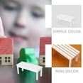 thumbnail image 3 of 2pcs Doll House Bench Miniature Bench Mini Park Garden Patio Unpainted Armrest Bench, 3 of 6
