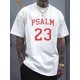 thumbnail image 1 of 1 men's 100% cotton T-shirt with the words' PSALM 23 THE LORD IS MY SHEPHERD 'printed on it. Classic style, Casual Sporty Tee, Summer Gifts, 1 of 9