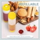 thumbnail image 3 of Exprimibles de Plástico Invertidas de 20 Oz, Dispensador de Válvula Grande con Punta Rellenable, Botella Exprimible para Condimentos, Salsas y Ketchup, 3 of 7