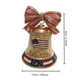 thumbnail image 3 of 1Pc Usa 250Th Anniversary Bell - Handmade 3D Enamel Metal Ornament, Christmas Tree & Outdoor Garden Decor, Collectors Gift,Golden+ Hanger Cord, 3 of 6