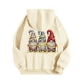 thumbnail image 6 of UngA Christmas Hoodie for Women Oversized Fleece Long Sleeve Comfy Hoodies for Women Casual Basic Pullover Sweatshirts 2025 Fall Outfits Y2K Clothes Women's Christmas Sweatshirts (Beige,XXL), 6 of 7