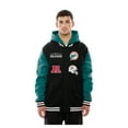 thumbnail image 4 of Men's New Era Black Miami Dolphins Full-Snap Fleece Hoodie Jacket, 4 of 7
