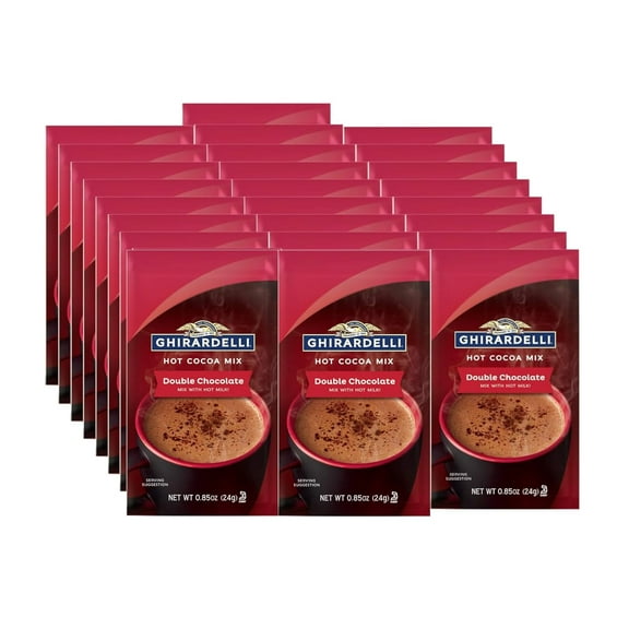 Double Chocolate Hot Cocoa Mix, 0.85 oz Packets (Pack of 25)