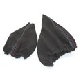 thumbnail image 5 of Funda de fuelle para palanca de cambios de coche, funda de freno de mano manual para - Serie 3 E36 E46 E30 E34 Z3, piel negra, negra, 5 of 5