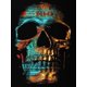 thumbnail image 1 of Estatua de calavera de Metal abstracto, impresiones doradas en lienzo, carteles, pintura, imágenes artísticas de pared para sala de estar, decoración del hogar, sin marco, 1 of 4