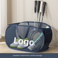 thumbnail image 2 of Bolsa de equipo de raqueta de bádminton, bolsa de almacenamiento plegable, bolsa de hombro de entrenamiento deportivo transpirable de malla, se puede agregar registro, 2 of 5