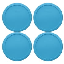 Pyrex 7402-PC 6/7-Cup Bright Blue Pantone Food Storage Lids - 4 Pack