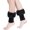 Black, variant on Women Faux Fur Trim Boot Cuffs, Short Furry Fuzzy Leg Warmers Winter Knitted Boot Socks Ankle Warmers for Girls