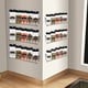 thumbnail image 2 of Estante organizador de especias de montaje en pared de 2 piezas, estantes de especias colgantes de Metal, soporte organizador de condimentos de una sola capa para el hogar, restaurante, cocina, 2 of 5