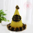thumbnail image 3 of Suministros de decoración para fiesta de cumpleaños, tocado para bebé y adulto de 1 año, dorado, Morado, blanco, azul, rojo, sombrero puntiagudo, venta al por mayor, 3 of 4