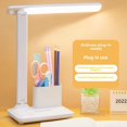 thumbnail image 1 of Student-Focused LED Study Lamp with Eye Protection: Touch-Controlled, Rechargeable & Plug-in Design, Foldable Rotating Head, 3 Dimmable Light Modes – Ideal for Dormitory Reading, Late-Night Study, 1 of 6