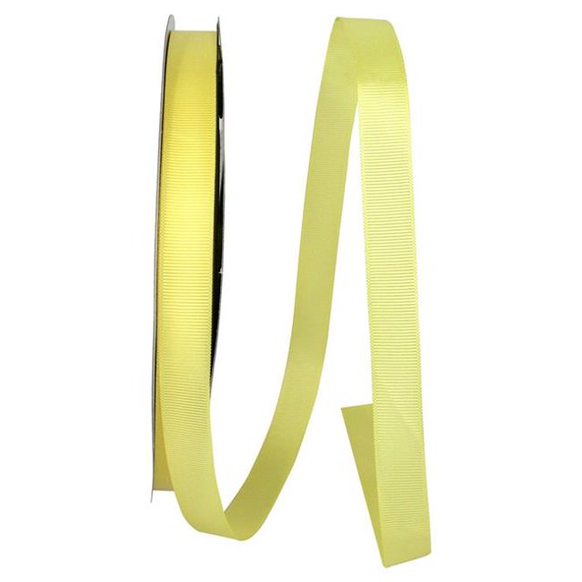 Reliant Ribbon 4900-927-03C 0.625 in. 100 Yards Grosgrain Style Ribbon, Maize