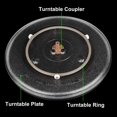 thumbnail image 7 of Microwave Turntable Couplers, 4 Pcs Microwave Oven Turntable Roller Drive Coupling Replacement Guide Support, Y-Shaped Shaft Holder Glass Tray Guide Support Coupling Replacement Parts, 7 of 7