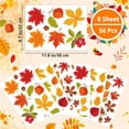 thumbnail image 2 of Double-sided Printing Window Clings,Autumn Leaves Stickers,Reusable Thanksgiving Day Decorations,for Christmas Halloween Glass Window Classroom Bulletin Board, 2 of 7